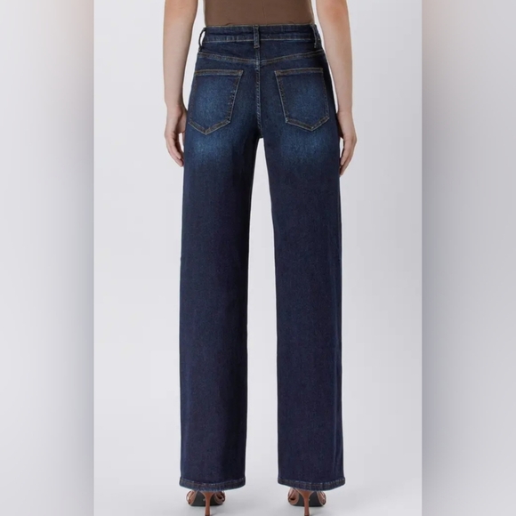 90'S VINTAGE SUPER HIGH RISE LOOSE JEANS Dark wash - Picture 5 of 7